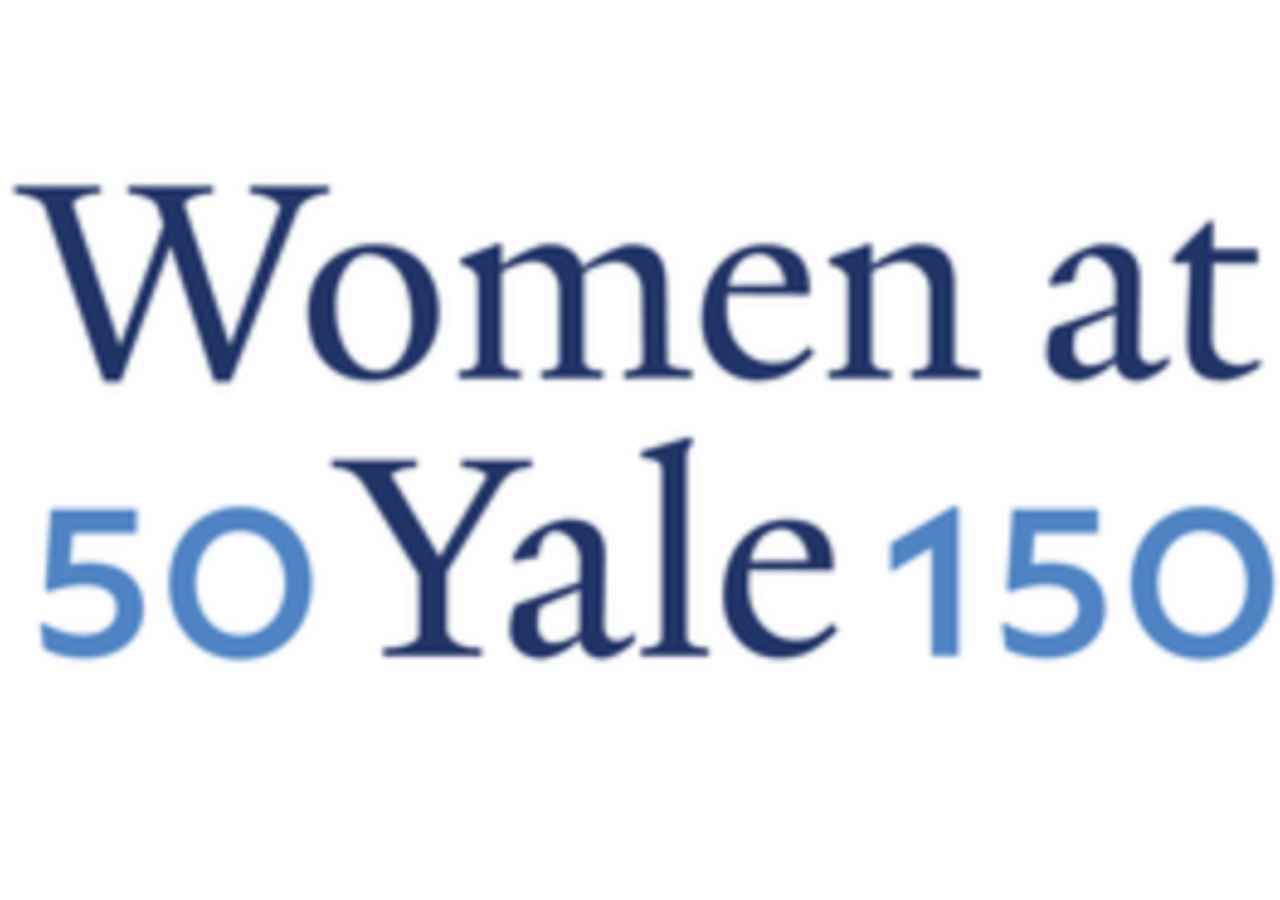 Type Graphic of Women at 50 Yale 150