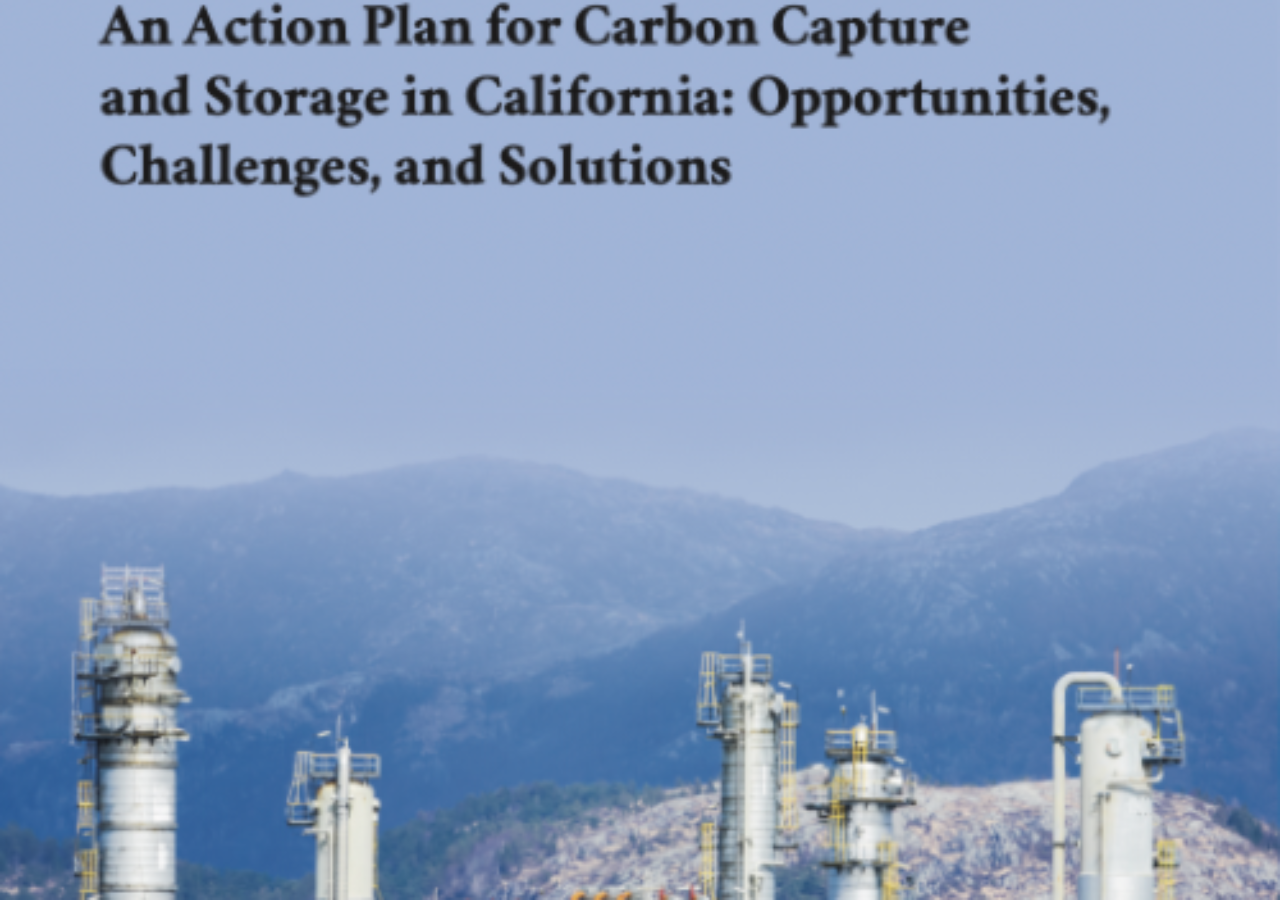 Screenshot of An Action Plan for Carbon Capture and Storage in California: Opportunities, Challenges, and Solutions