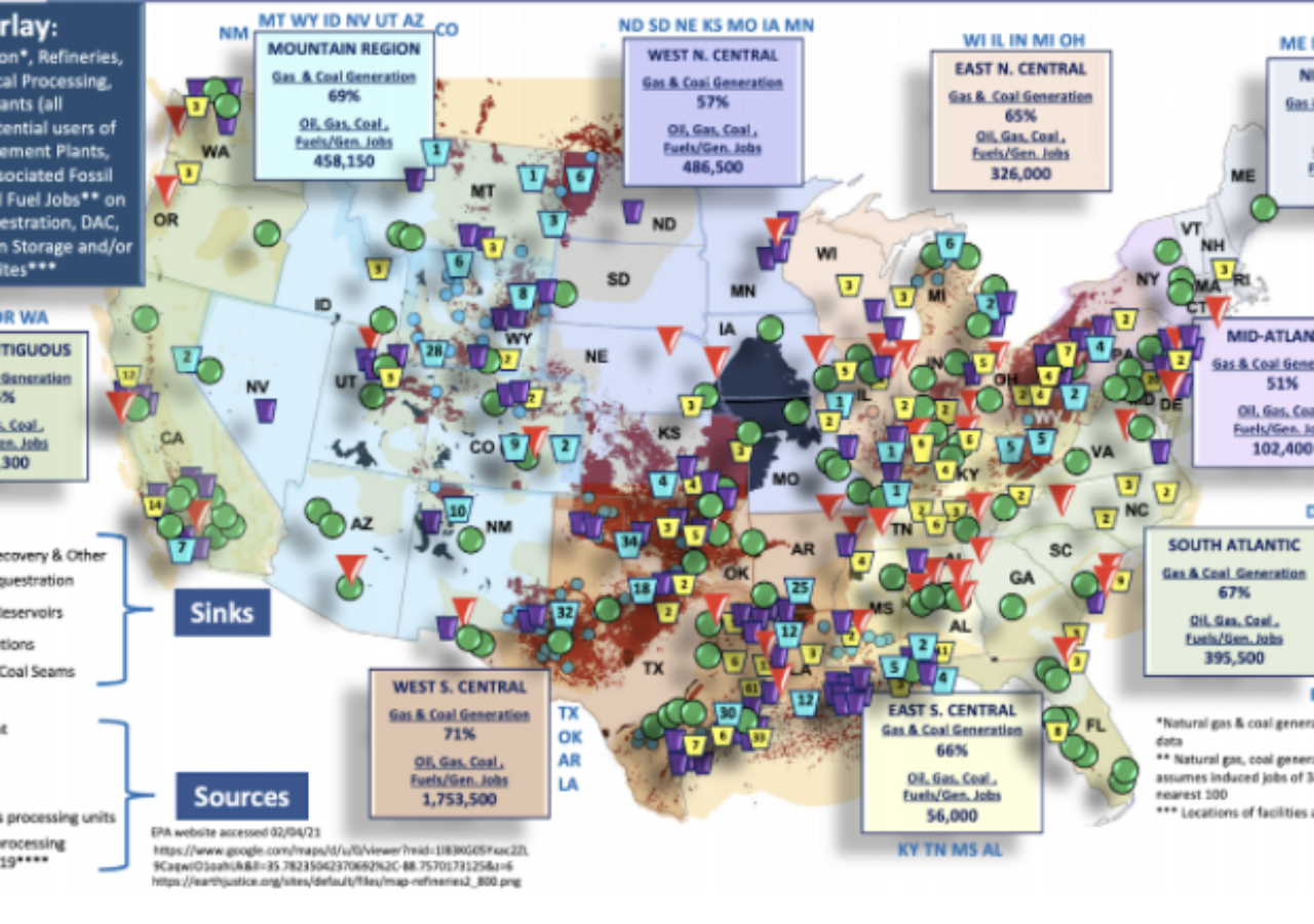 Map of the U.S. Energy Storage