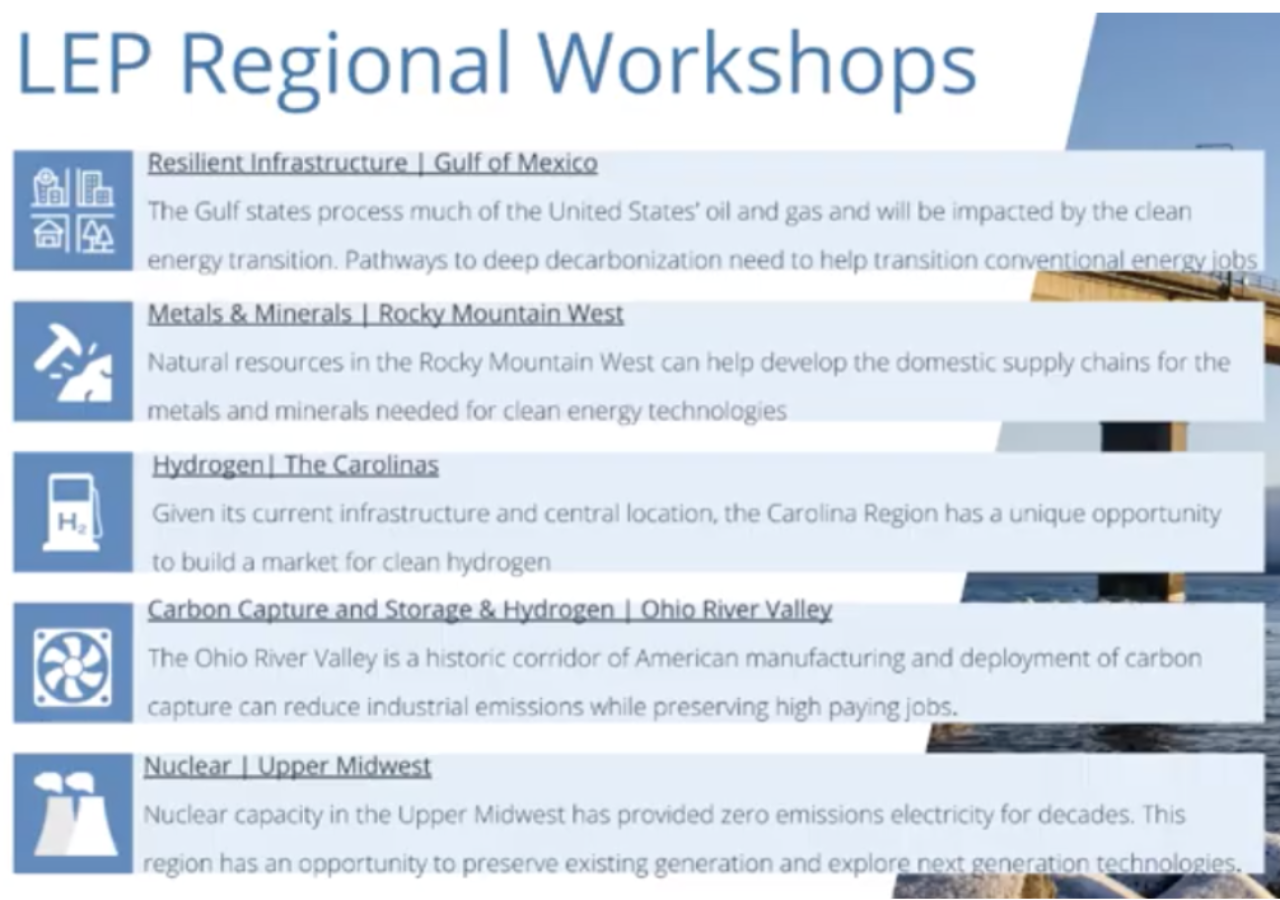 LEP Regional Workshops Earth Day event graphic