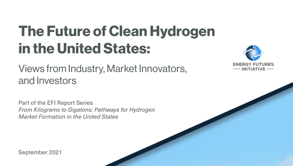 The Future of Clean Hydrogen in the United States cropped report cover