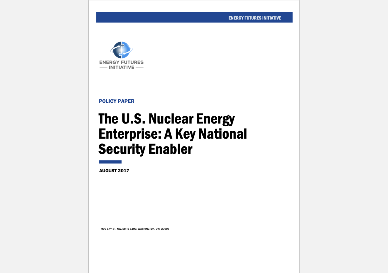Cover image of The U.S. Nuclear Energy Enterprise report