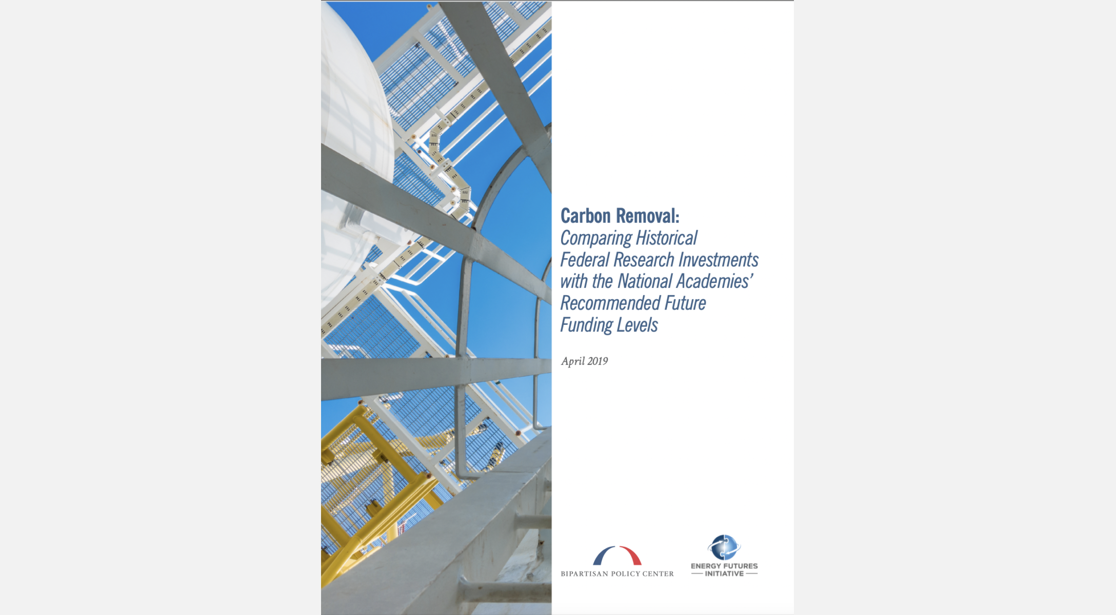 Image of Carbon Removal report cover.