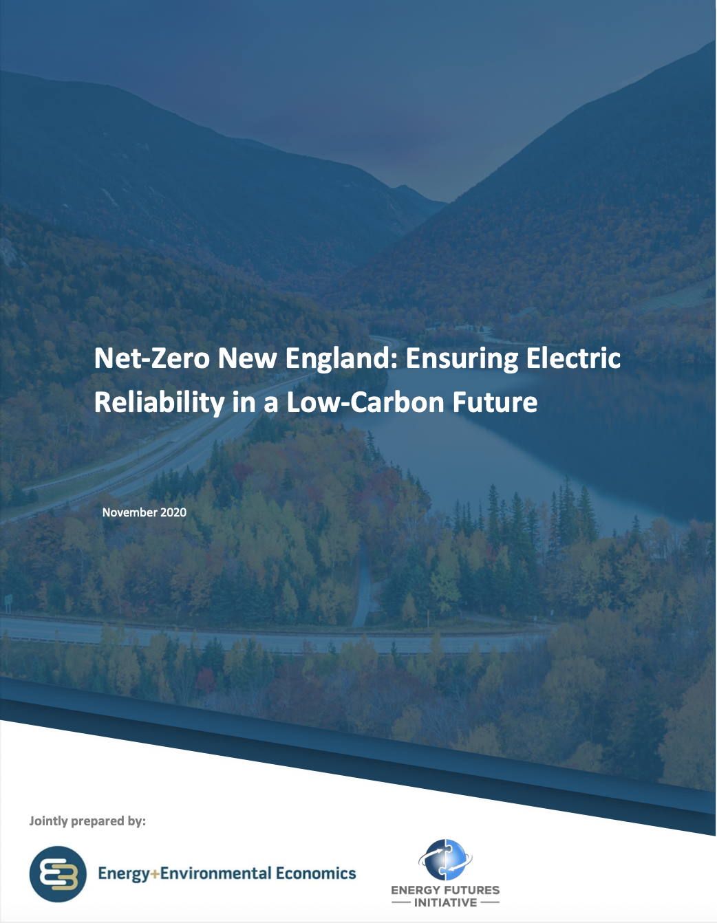 Cover for Net-Zero New England report