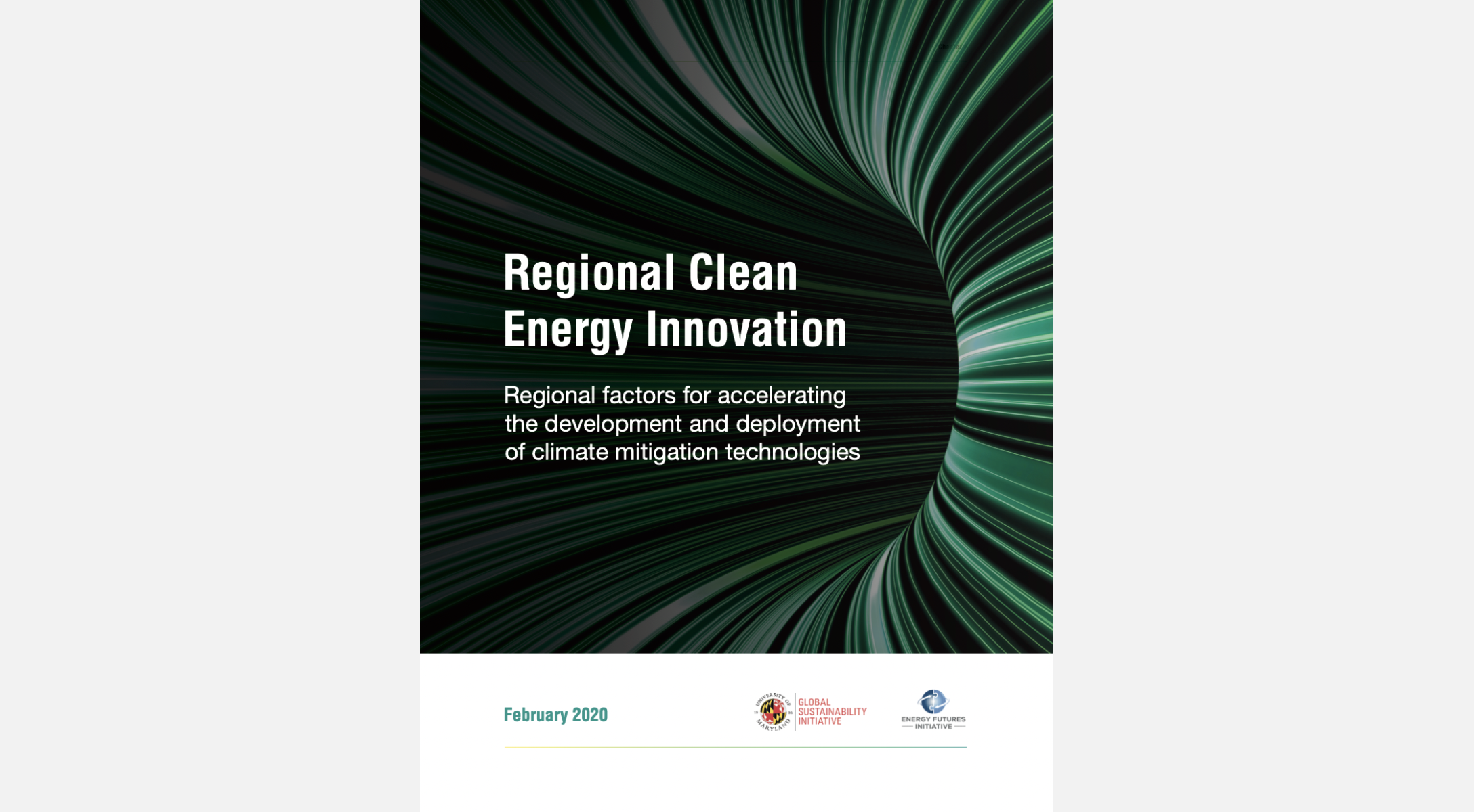 Cover Image of Regional Clean Energy Innovation report