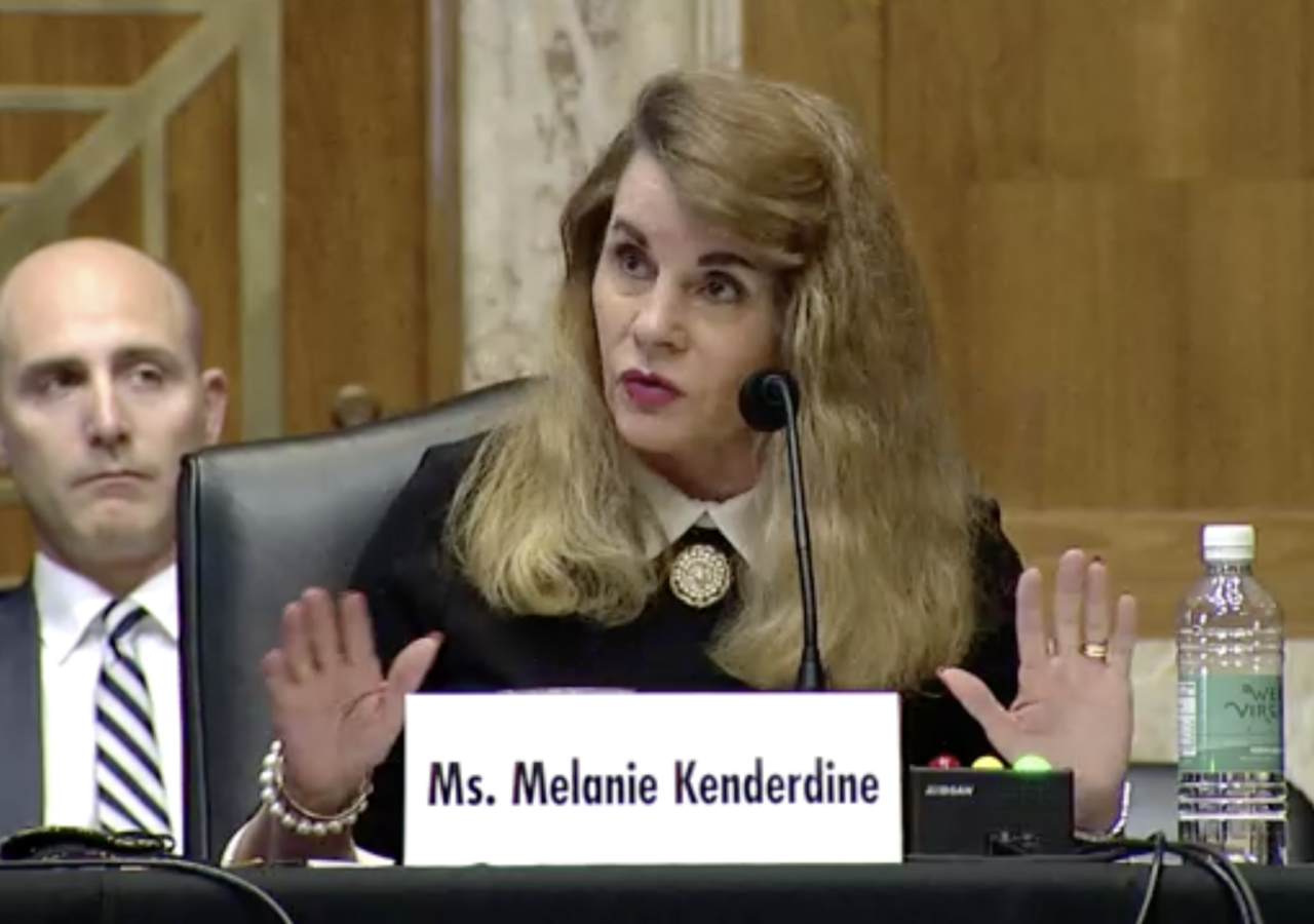 Video capture of EFI Foundation's Melanie Kenderdine testifying before the Senate Committee