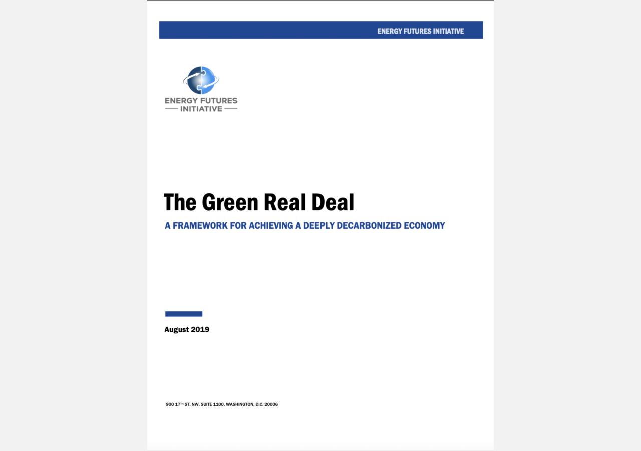 Green Real Deal report cover.