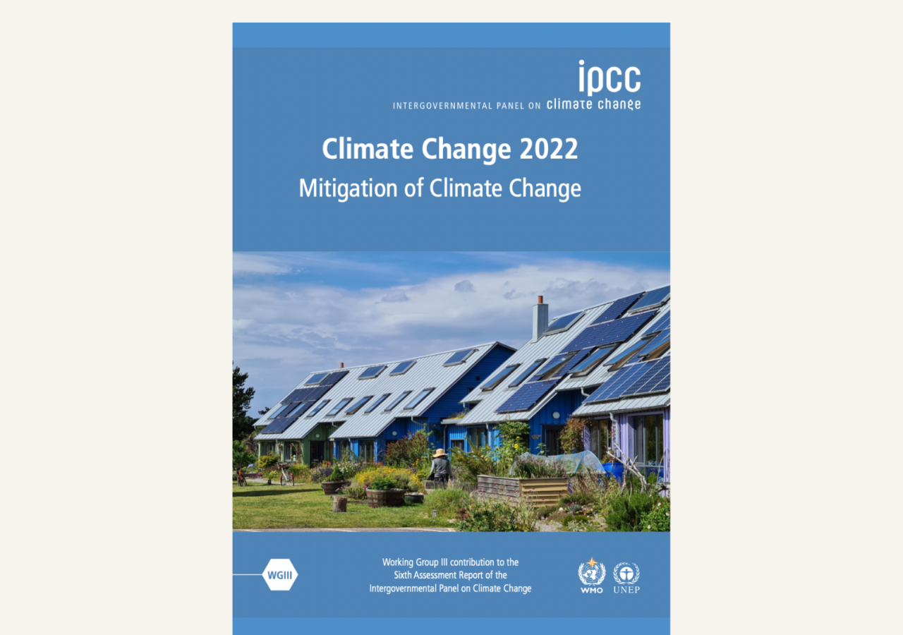 Newsletter Cover for IPCC Climate Change 2022: Mitigation of Climate Change