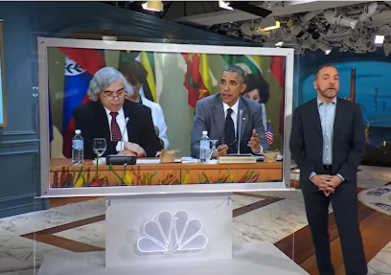 Video Capture of Ernest Moniz and former President Barack Obama with Chuck Todd