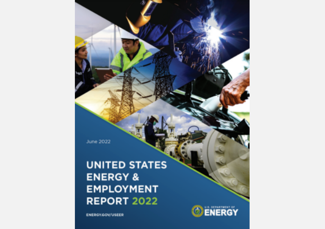Image of the 2022 U.S. Energy and Employment Report Cover