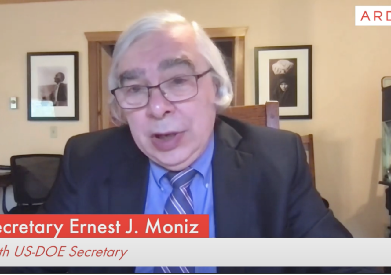 Video Image of Secretary Ernest J. Moniz, 13th US-DOE Secretary