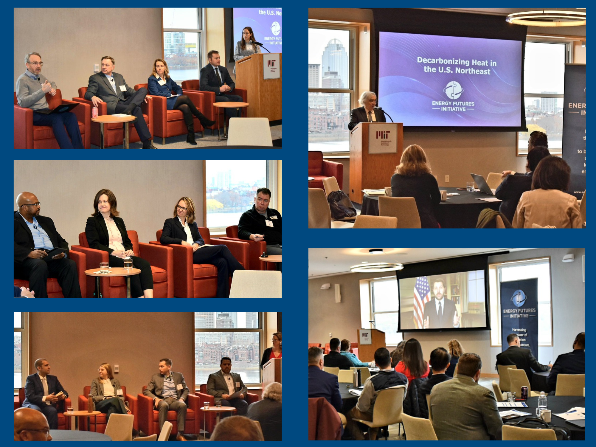 Photo Montage of attendees at the NE Clean Fuels event.