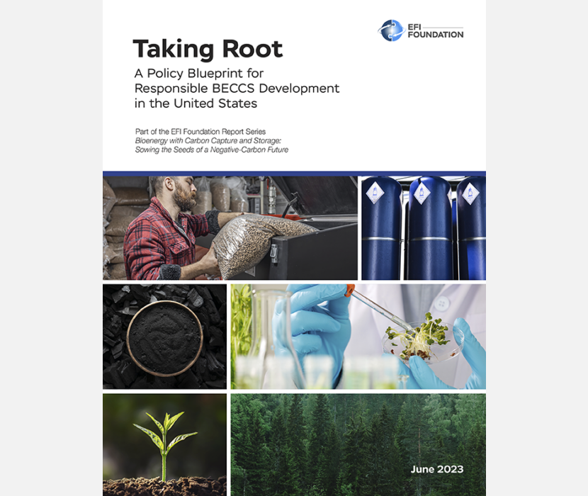Taking Root: A Policy Blueprint for Responsible BECCS Development in the United States Part of the EFI Foundation Report Series 