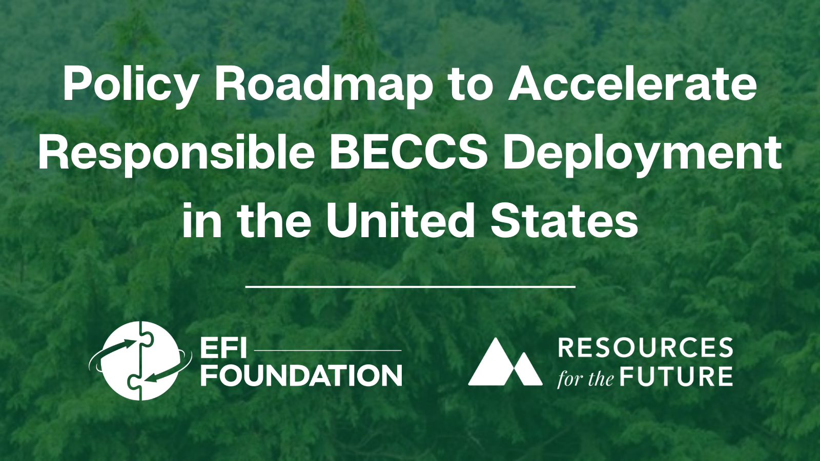 Policy Roadmap to Accerlerate Responsible BECCS Deployment in the United States Illustration
