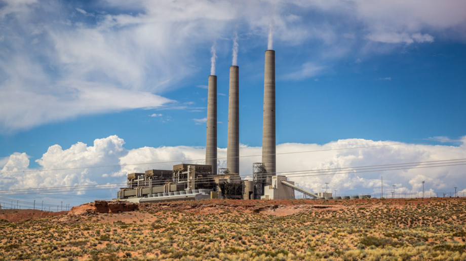 The Navajo Generating Station, a coal-fired power plant located on the reservation, closed permanently in 2017. (Photo credit: Mattia Panciroli, Creative Commons License, no changes made.)