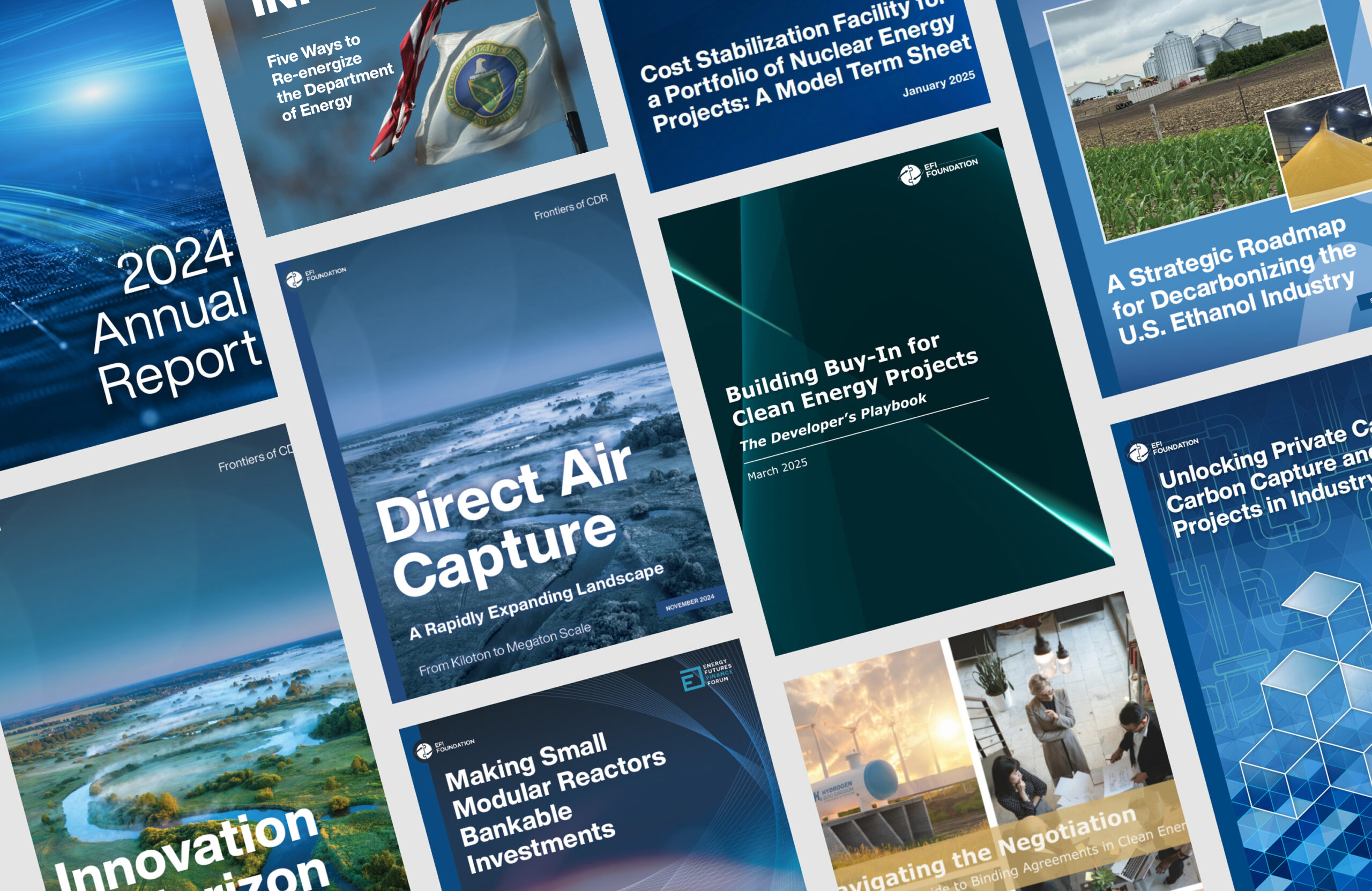 Various EFI Foundation report covers